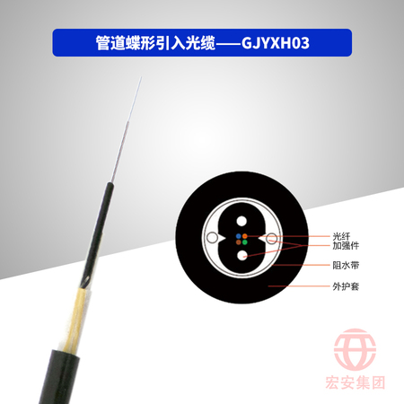 GJYXH03、GJYXFH03 管道蝶形引入光缆