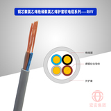 铜芯聚氯乙烯绝缘聚氯乙烯护套软电缆RVV